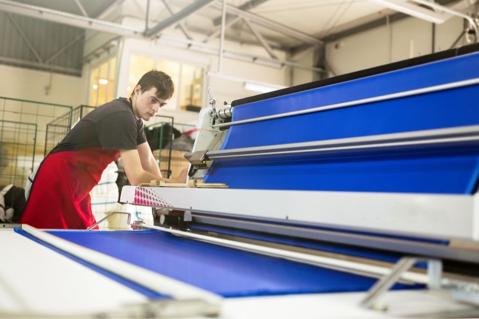 renting de equipamento textil